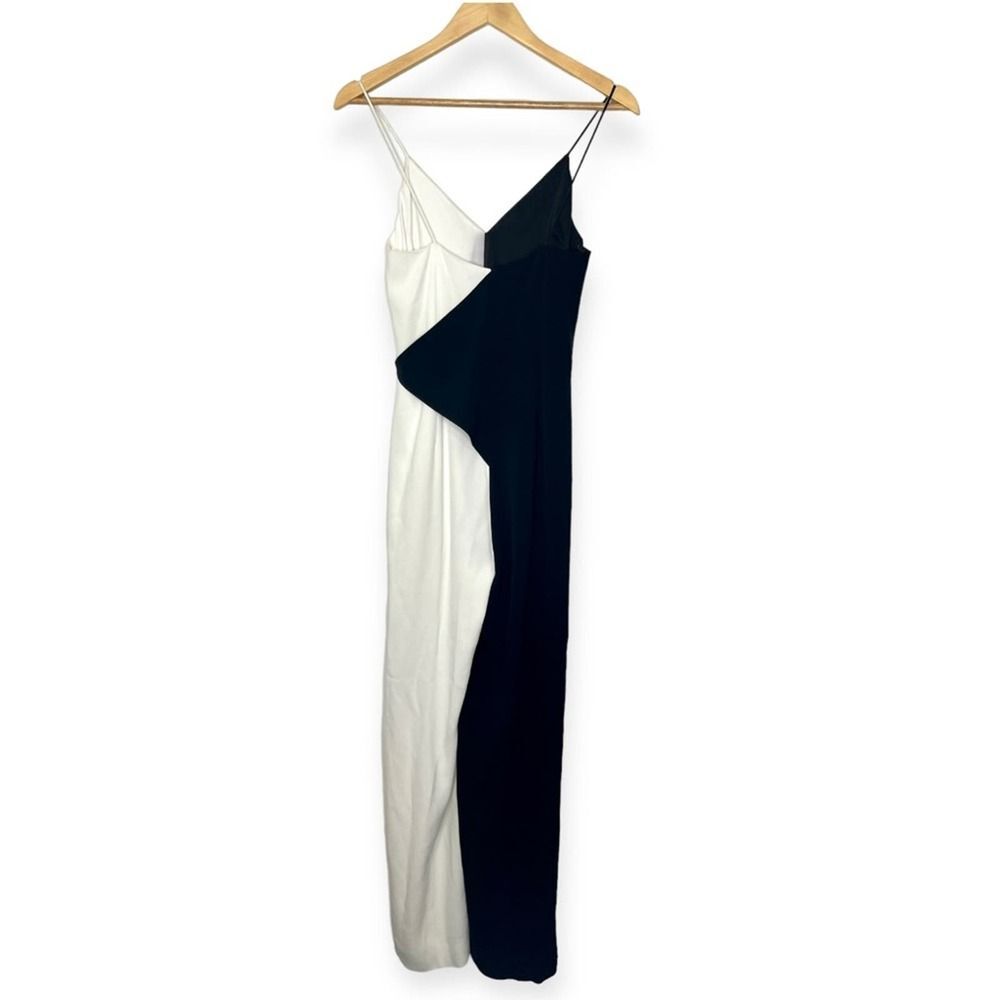 Cushnie Et Ochs Colorblock Jumpsuit Wide Leg Sleeveless White/Black Size 4 - Picture 5 of 14